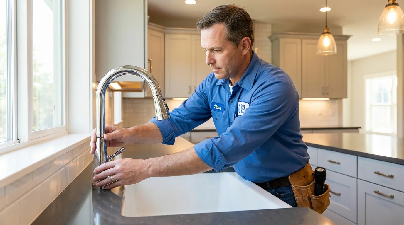 Kitchen faucet installation by Johns Plumbing LLC in Gill